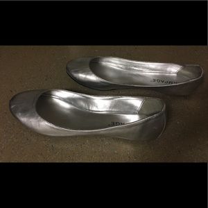 Rampage Silver Ballet Flats